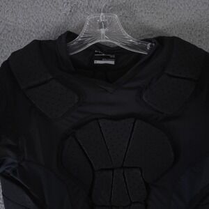 BAUER Shirt Mens Medium Black Referee Protective Padded Base Layer Hockey Girdle